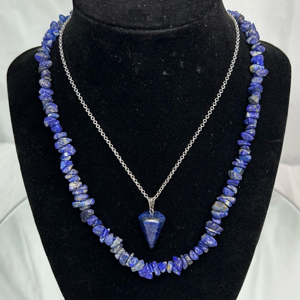 Lapis Lazuli Stone Necklace With Lapis Lazuli Pendant Necklace